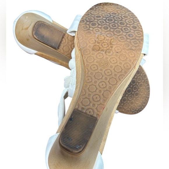 SPRING STEP PATRIZIA HARLEQUIN WHITE WEDGE SANDAL, US 8.5 - Picture 7 of 8